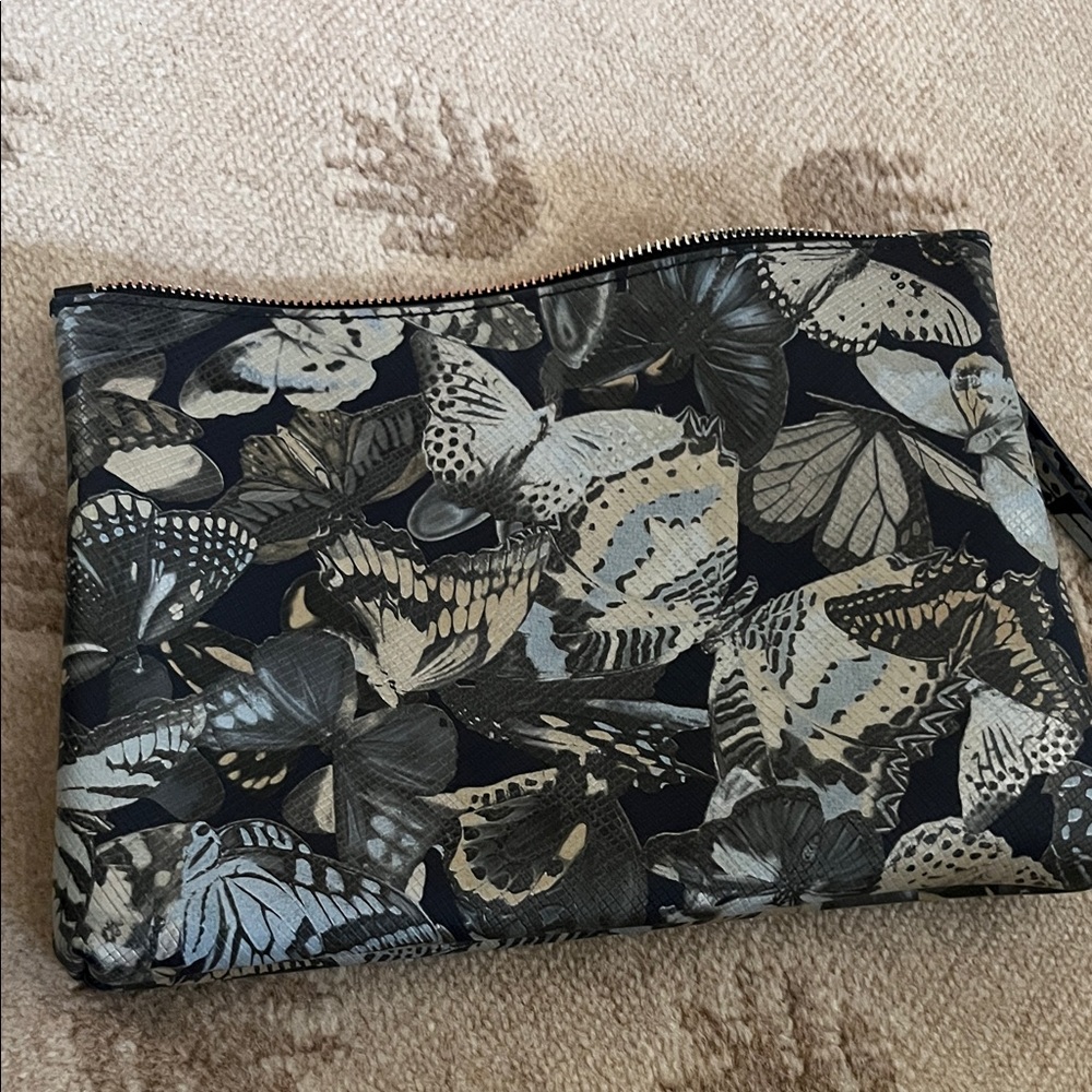 Butterfly Print Clutch